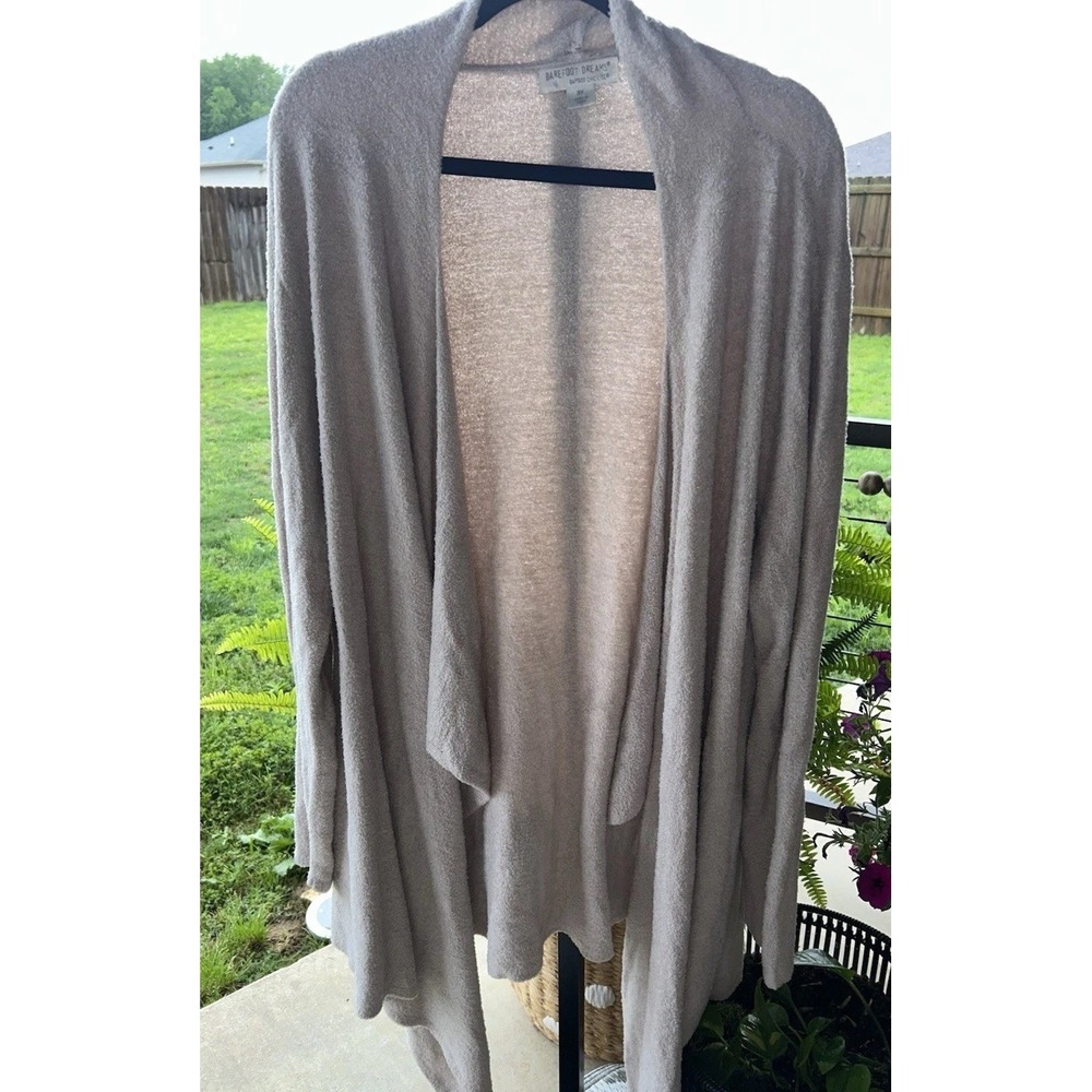 Barefoot Dreams Women's Bamboo Chic Duster Cardigan Gray Size 3X, Style 436X